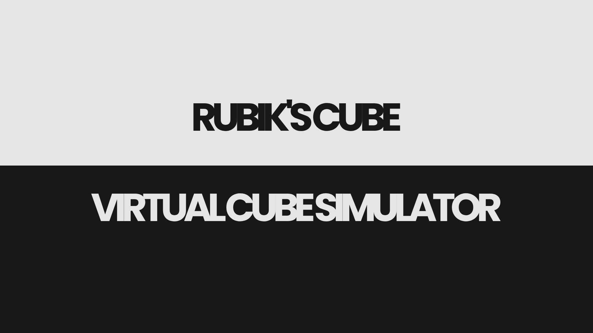 Rubik's Cube — project preview