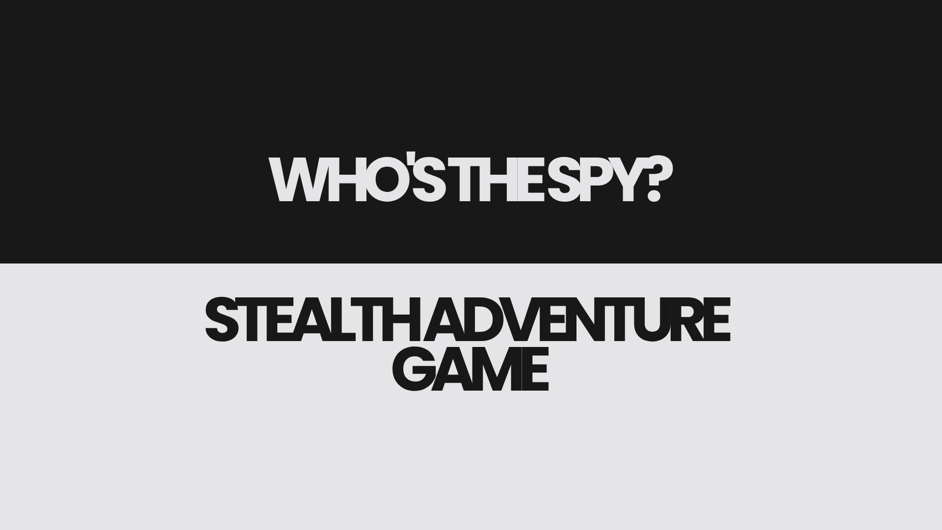 Who's the Spy? — project preview